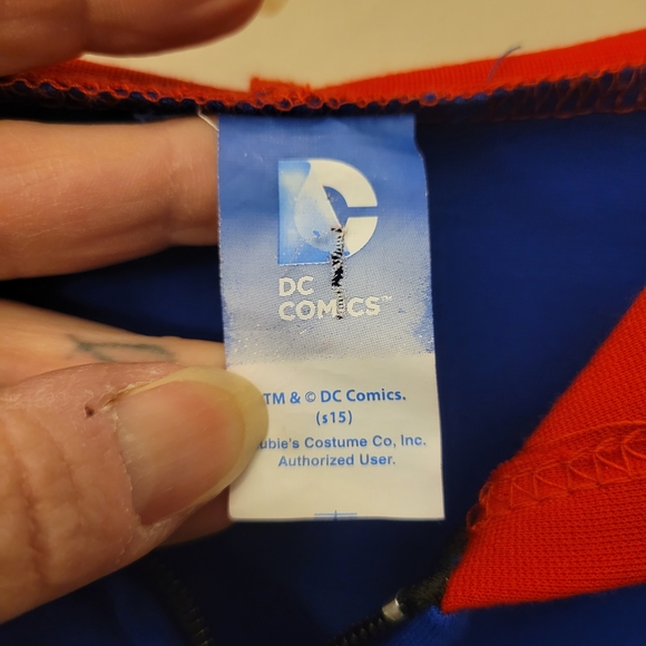 Womens DC Comics Superman with Glitter S Jacket - Picture 3 of 4